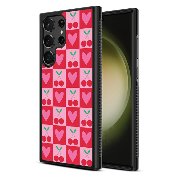 MyBat Design Lab Series Case for Samsung Galaxy S24 Ultra - Cherry Hearts - MSS24UCSLESM334-2.jpg