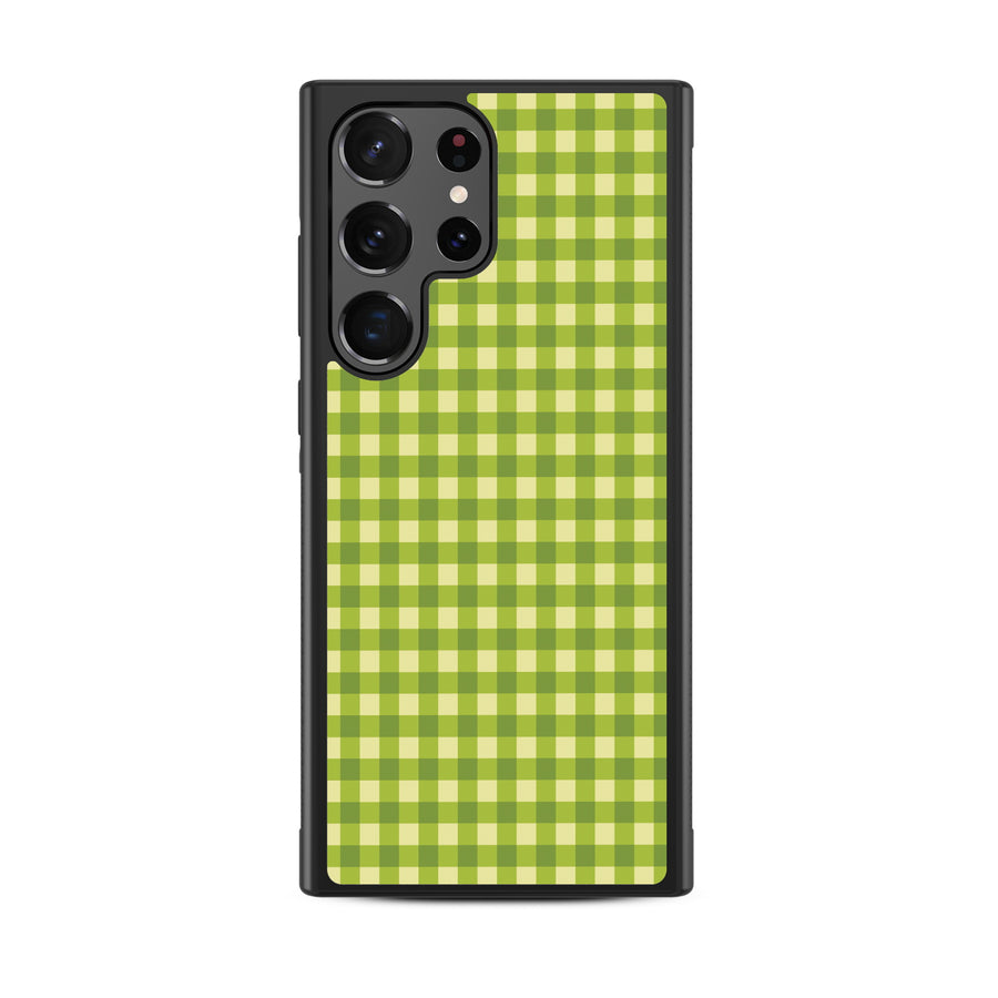 MyBat Design Lab Series Case for Samsung Galaxy S24 Ultra - Green Gingham - MSS24UCSLESM476-3.jpg