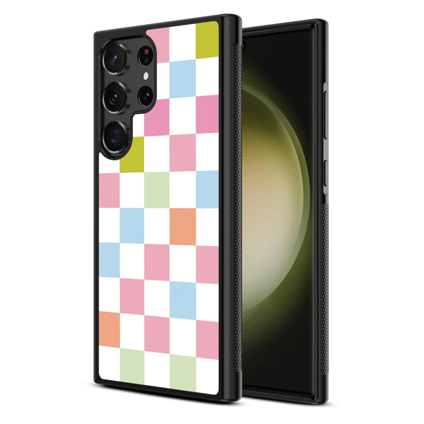 MyBat Design Lab Series Case for Samsung Galaxy S24 Ultra - Pastel Check - MSS24UCSLESM480-2.jpg