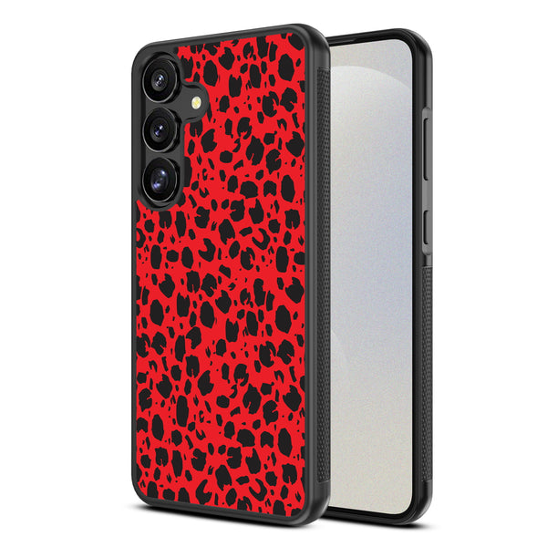 MyBat Design Lab Series Case for Samsung Galaxy S25 - Red Leopard Print - MSS25CSLESM008-2.jpg