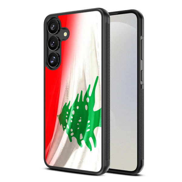 MyBat Design Lab Series Case for Samsung Galaxy S25 - Lebanese Flag - MSS25CSLESM033-2.jpg