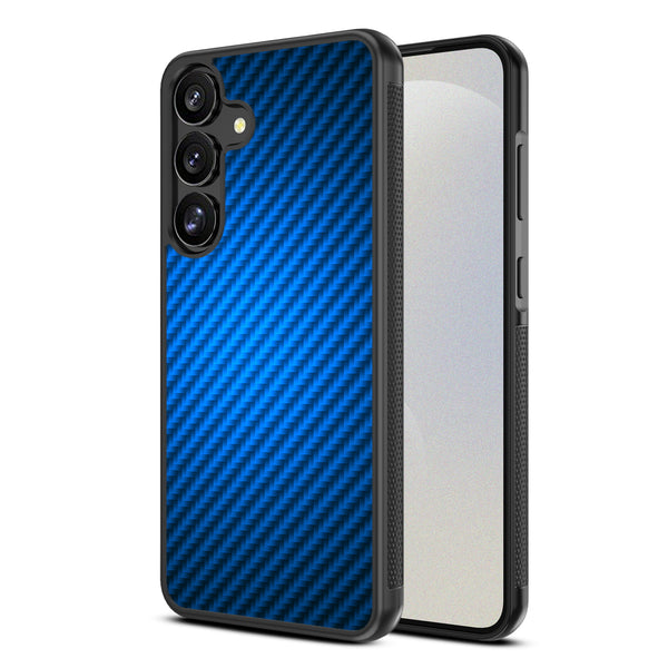 MyBat Design Lab Series Case for Samsung Galaxy S25 - Blue Carbon Fiber - MSS25CSLESM084-2.jpg