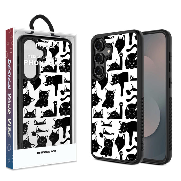 MyBat Design Lab Series Case for Samsung Galaxy S25 Fan Edition - Black Cats - MSS25FECSLESMP017-1.jpg