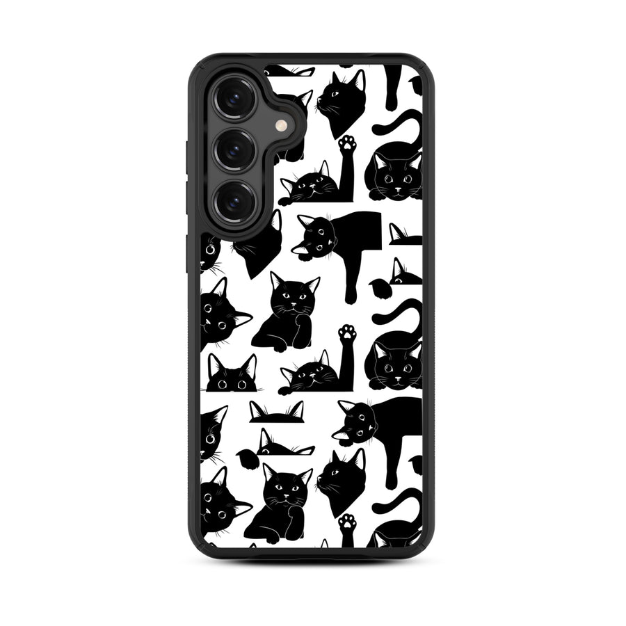 MyBat Design Lab Series Case for Samsung Galaxy S25 Fan Edition - Black Cats - MSS25FECSLESMP017-3.jpg