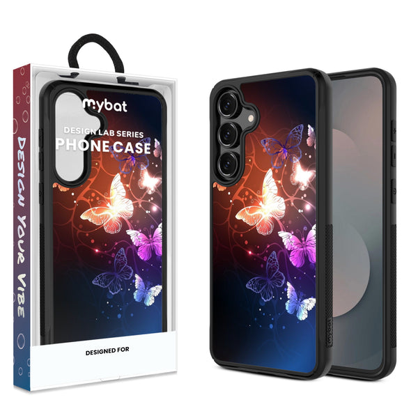 MyBat Design Lab Series Case for Samsung Galaxy S25 Fan Edition - Neon Butterflies - MSS25FECSLESMP022-1.jpg