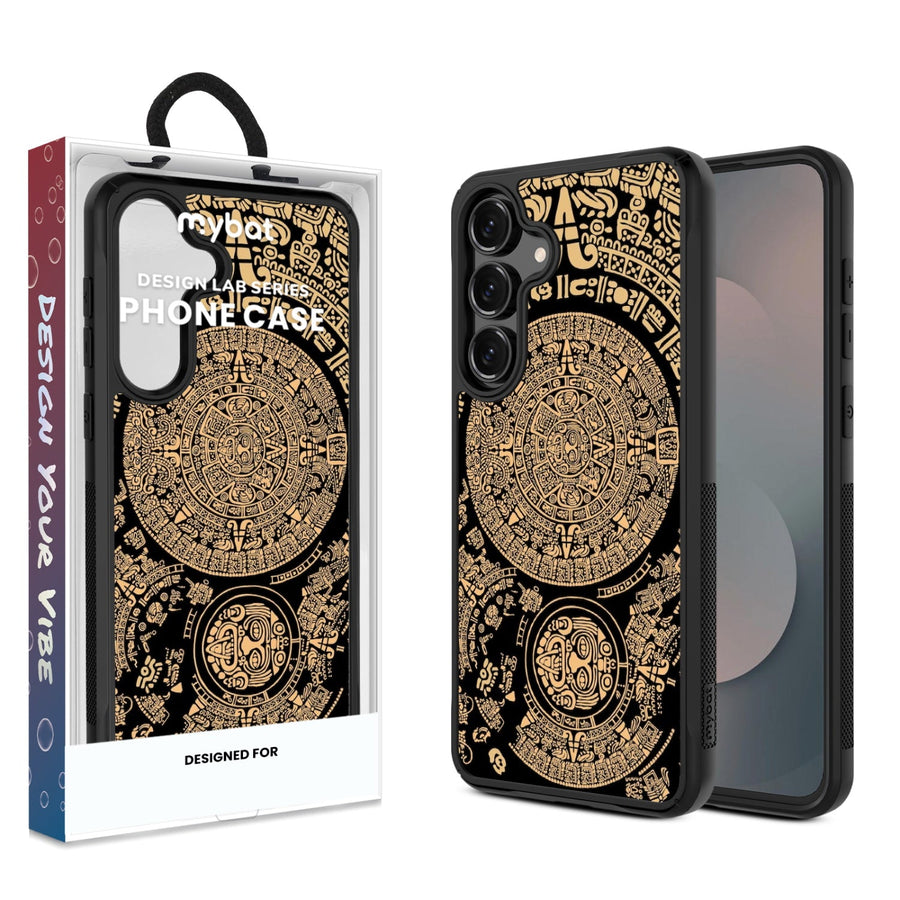 MyBat Design Lab Series Case for Samsung Galaxy S25 Fan Edition - Mayan Calendar