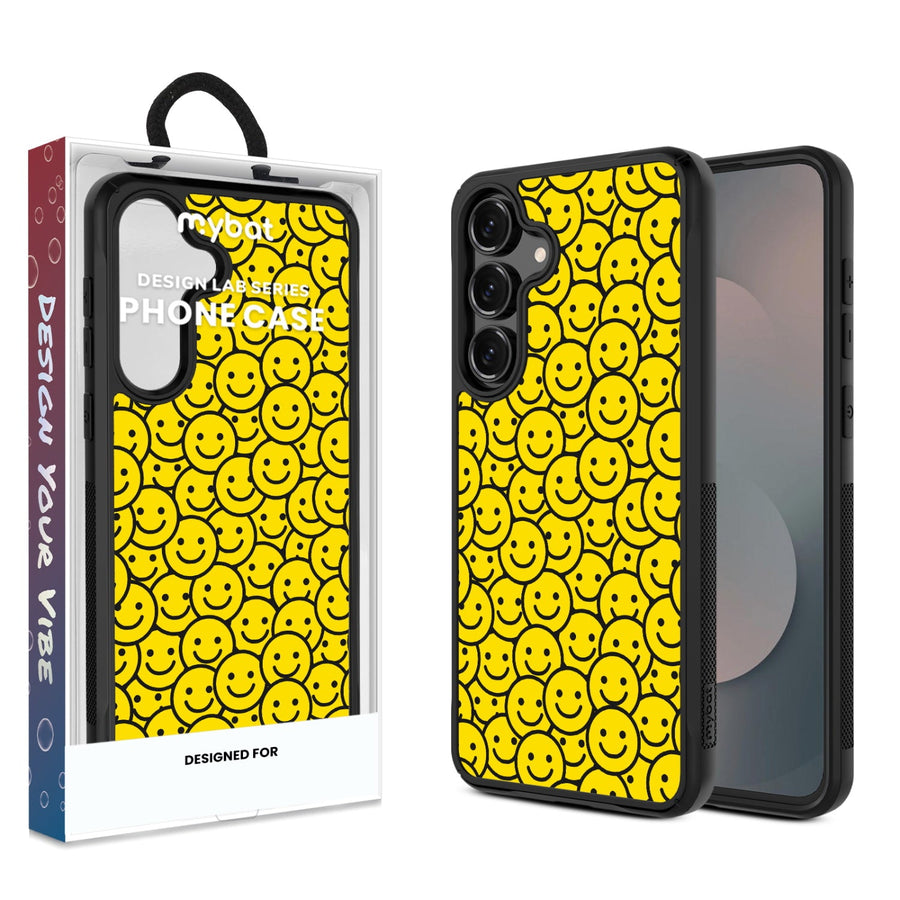 MyBat Design Lab Series Case for Samsung Galaxy S25 Fan Edition - Smiley Faces