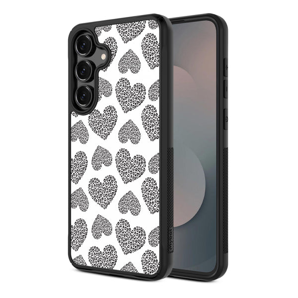 MyBat Design Lab Series Case for Samsung Galaxy S25 Fan Edition - Leopard Print Hearts - MSS25FECSLESMP098-2.jpg
