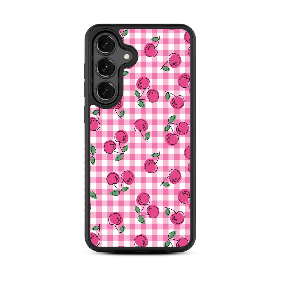 MyBat Design Lab Series Case for Samsung Galaxy S25 Fan Edition - Pink Cherries