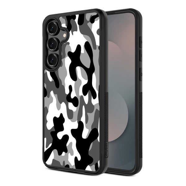 MyBat Design Lab Series Case for Samsung Galaxy S25 Fan Edition - Black & White Camouflage - MSS25FECSLESMP122-2.jpg
