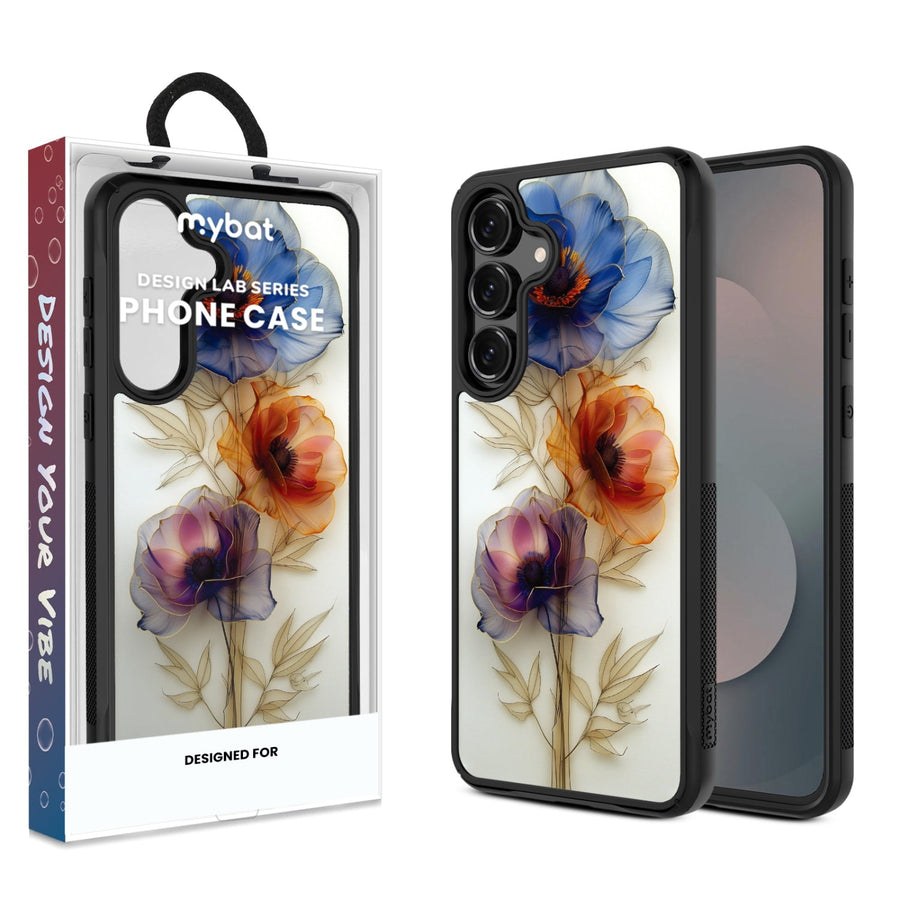 MyBat Design Lab Series Case for Samsung Galaxy S25 Fan Edition - Pressed Flowers