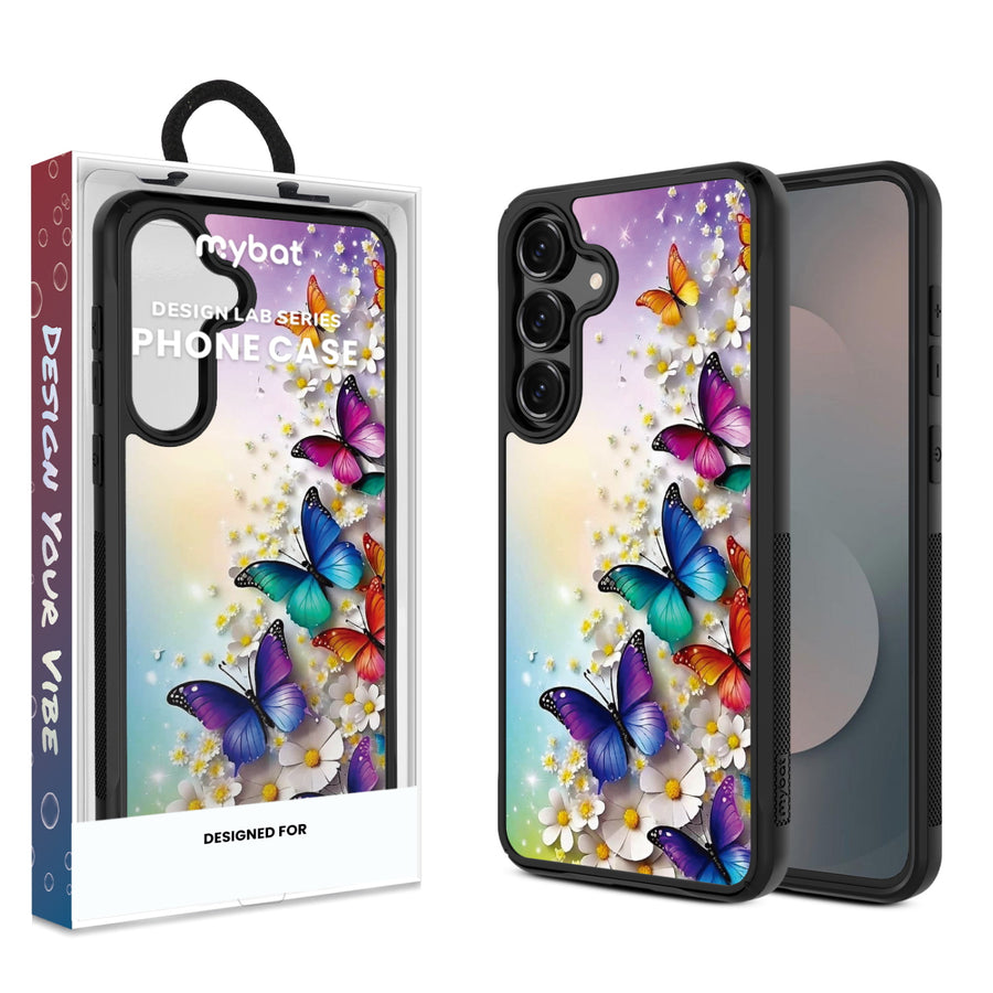 MyBat Design Lab Series Case for Samsung Galaxy S25 Fan Edition - Rainbow Butterflies - MSS25FECSLESMP187-1.jpg