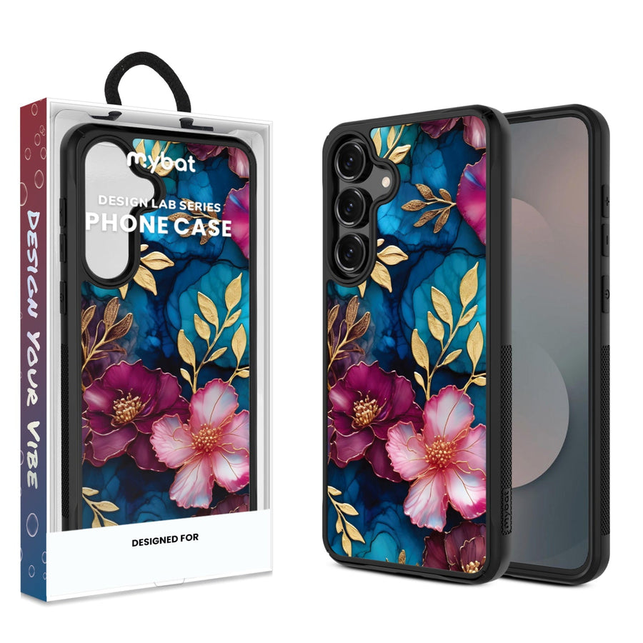 MyBat Design Lab Series Case for Samsung Galaxy S25 Fan Edition - Gilded Petals