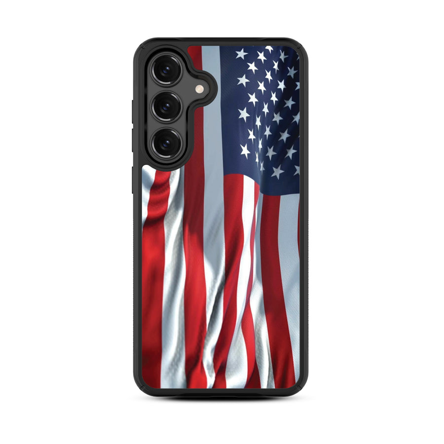 MyBat Design Lab Series Case for Samsung Galaxy S25 Fan Edition - Waving USA FLag - MSS25FECSLESMP367-3.jpg