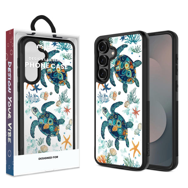 MyBat Design Lab Series Case for Samsung Galaxy S25 Fan Edition - Sea Turtles - MSS25FECSLESMP375-1.jpg