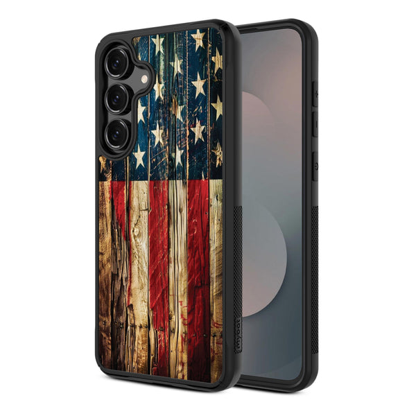 MyBat Design Lab Series Case for Samsung Galaxy S25 Fan Edition - US Painted Flag - MSS25FECSLESMP381-2.jpg
