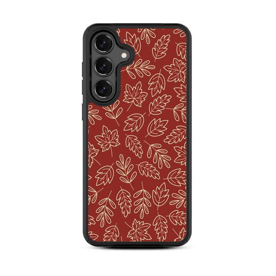 MyBat Design Lab Series Case for Samsung Galaxy S25 Fan Edition - Leaf Lines