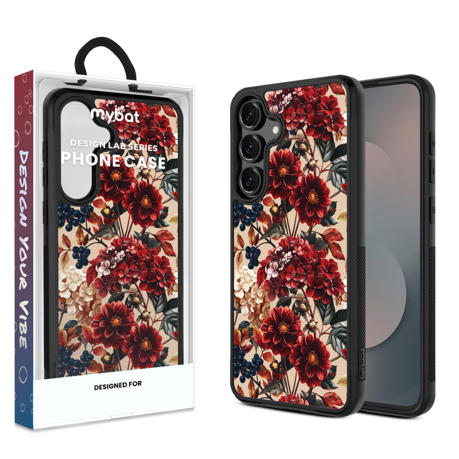 MyBat Design Lab Series Case for Samsung Galaxy S25 Fan Edition - Rust & Bloom - MSS25FECSLESMP449-1.jpg