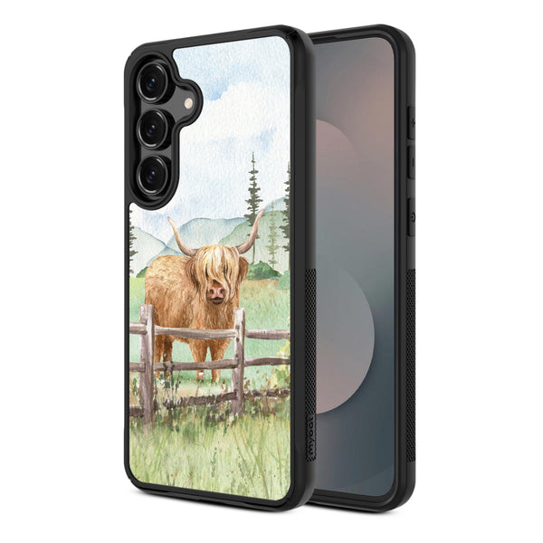 MyBat Design Lab Series Case for Samsung Galaxy S25 Fan Edition - Highland Cow - MSS25FECSLESMP470-2.jpg