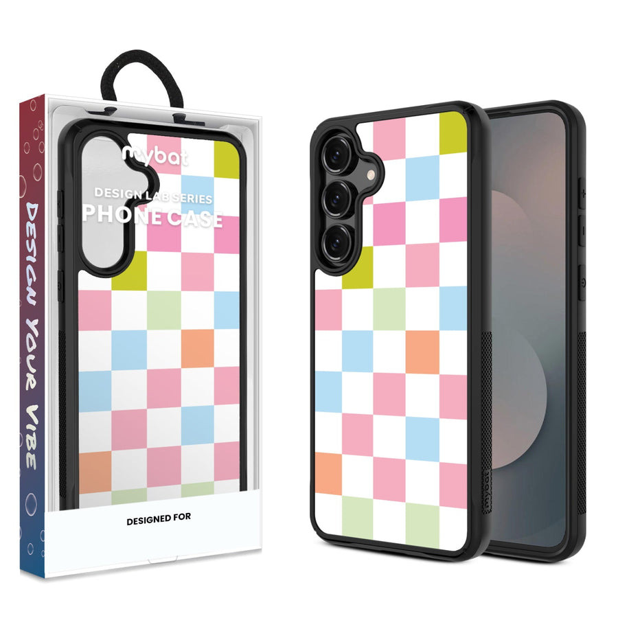 MyBat Design Lab Series Case for Samsung Galaxy S25 Fan Edition - Pastel Check