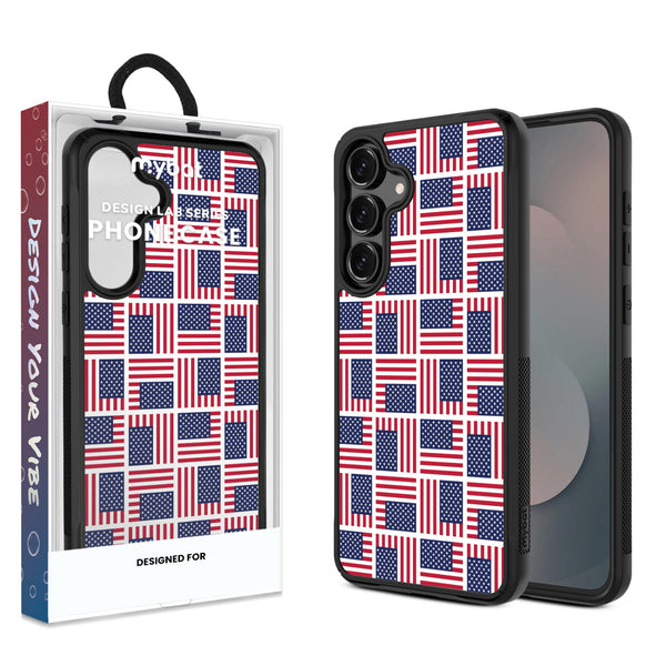 MyBat Design Lab Series Case for Samsung Galaxy S25 Fan Edition – Flag Patchwork - MSS25FECSLESMP519.JPG