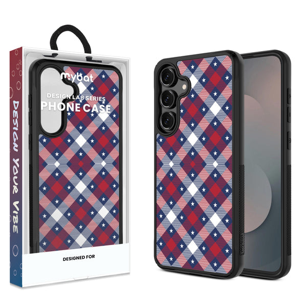 MyBat Design Lab Series Case for Samsung Galaxy S25 Fan Edition – Americana Plaid - MSS25FECSLESMP523.JPG
