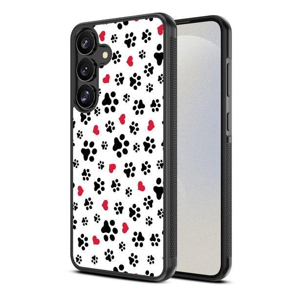 MyBat Design Lab Series Case for Samsung Galaxy S25 Plus - Paw Prints and Hearts - MSS25PCSLESM001-2.jpg