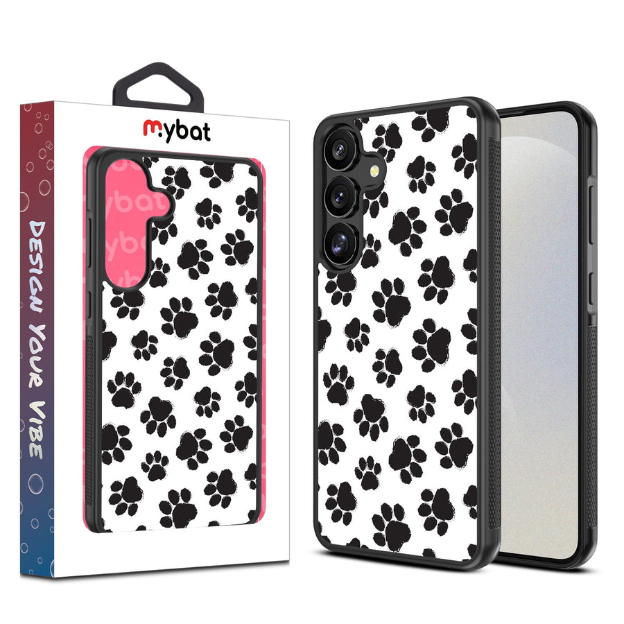 MyBat Design Lab Series Case for Samsung Galaxy S25 Plus - Black Paw Prints