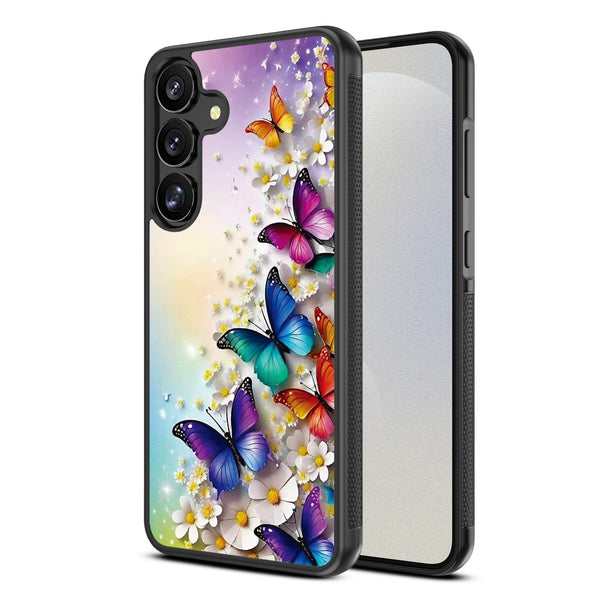 MyBat Design Lab Series Case for Samsung Galaxy S25 Plus - Rainbow Butterflies - MSS25PCSLESM187-2.jpg