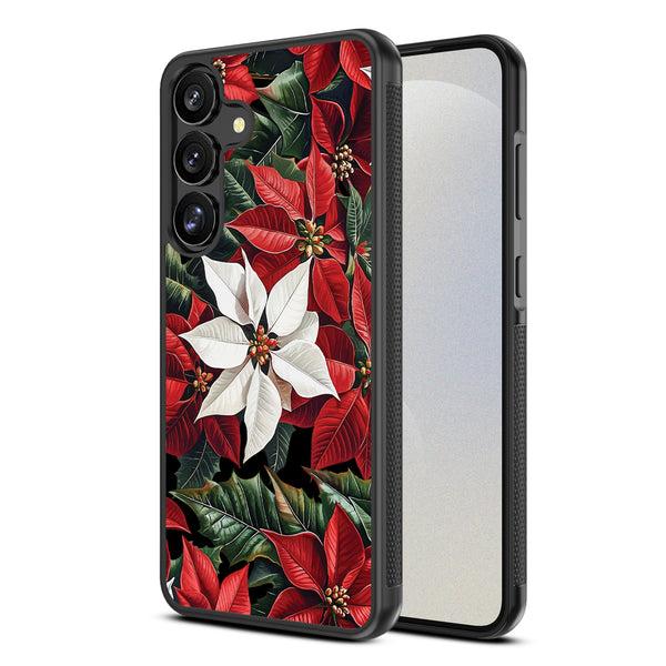 MyBat Design Lab Series Case for Samsung Galaxy S25 Plus - Christmas Poinsettias - MSS25PCSLESM301-2.jpg