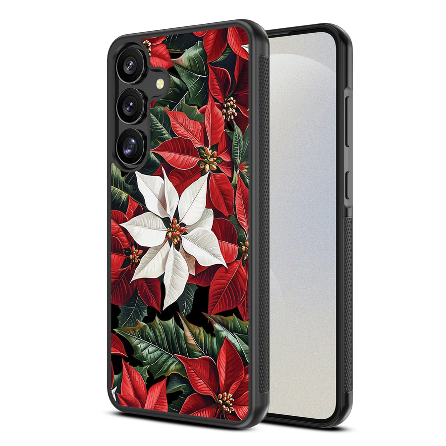 MyBat Design Lab Series Case for Samsung Galaxy S25 Plus - Christmas Poinsettias - MSS25PCSLESM301-2.jpg