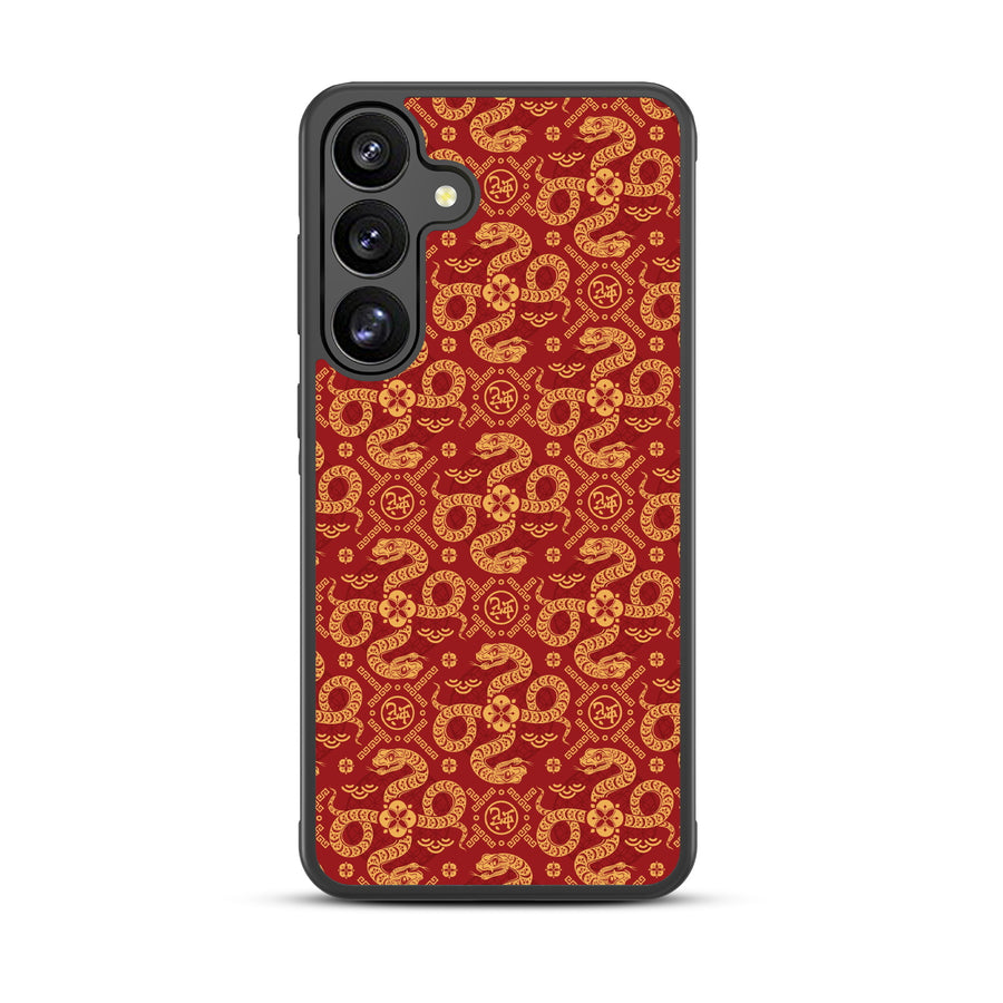 MyBat Design Lab Series Case for Samsung Galaxy S25 Plus - Golden Snake Dance - MSS25PCSLESM317-3.jpg