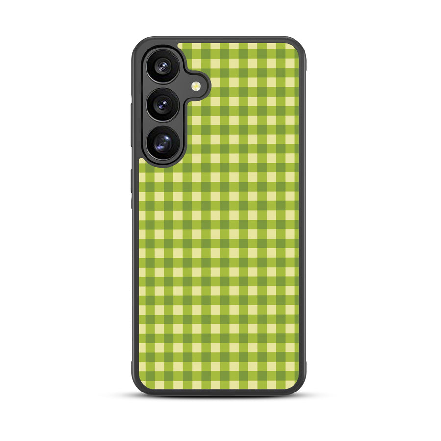 MyBat Design Lab Series Case for Samsung Galaxy S25 Plus - Green Gingham - MSS25PCSLESM476-3.jpg