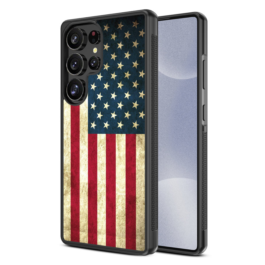 MyBat Design Lab Series Case for Samsung Galaxy S25 Ultra - American Flag - MSS25UCSLESM043-2.jpg