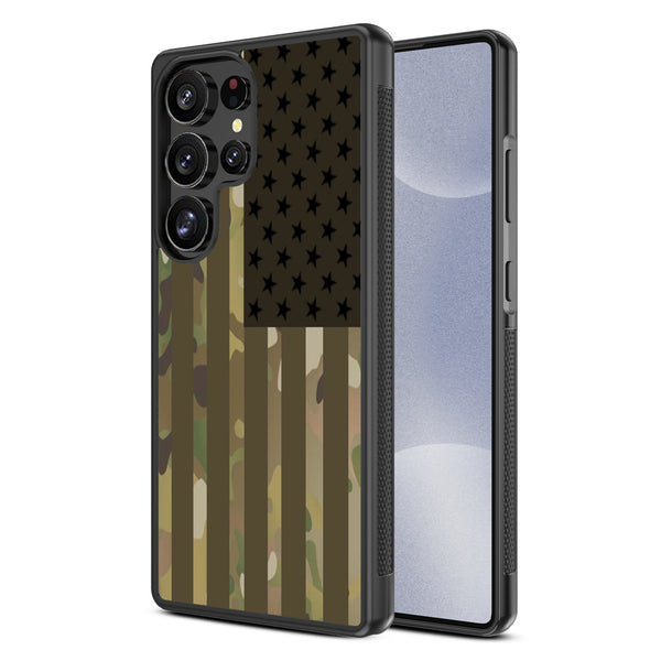 MyBat Design Lab Series Case for Samsung Galaxy S25 Ultra - Military Camouflage American Flag - MSS25UCSLESM054-2.jpg