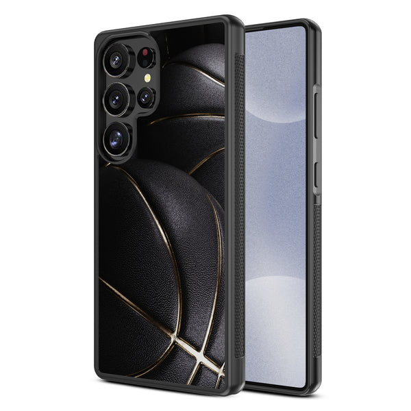 MyBat Design Lab Series Case for Samsung Galaxy S25 Ultra - Black Basketballs - MSS25UCSLESM090-2.jpg