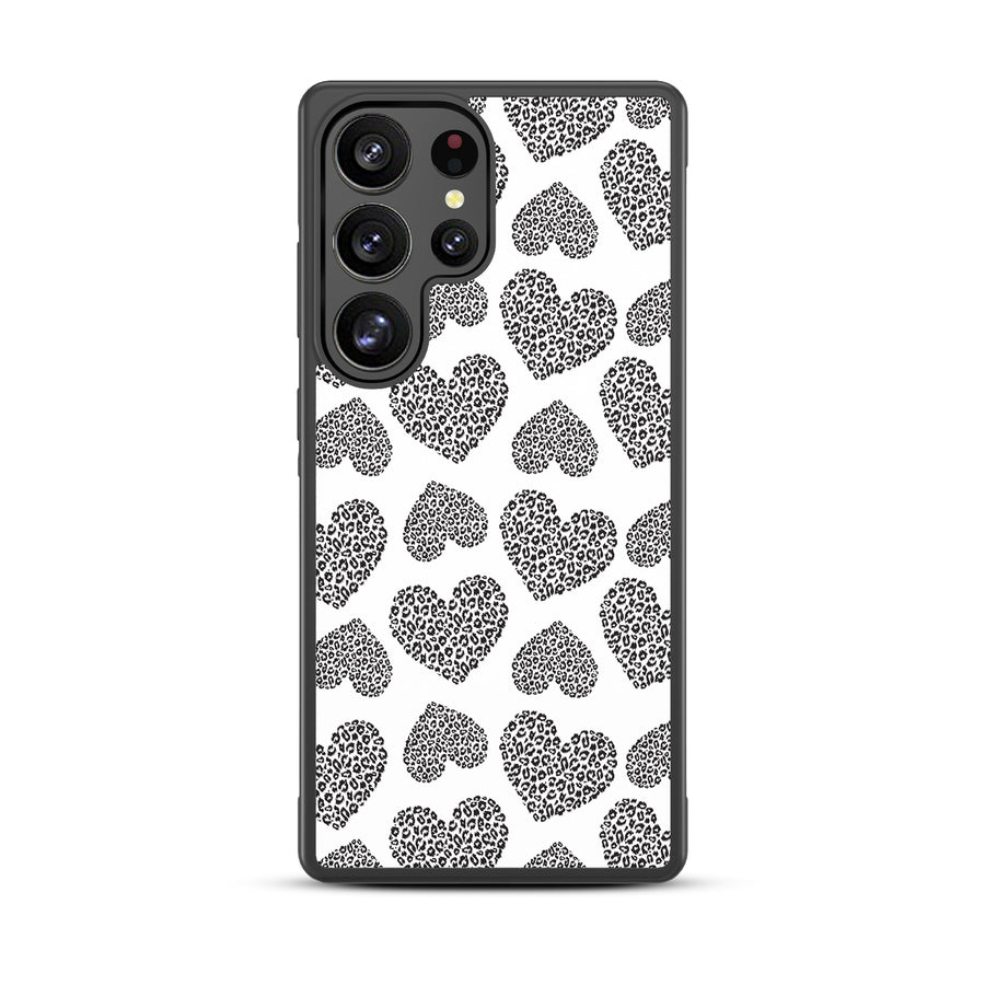 MyBat Design Lab Series Case for Samsung Galaxy S25 Ultra - Leopard Print Hearts - MSS25UCSLESM098-3.jpg