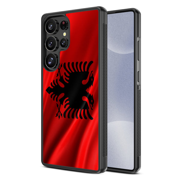 MyBat Design Lab Series Case for Samsung Galaxy S25 Ultra - Albania Flag - MSS25UCSLESM140-2.jpg