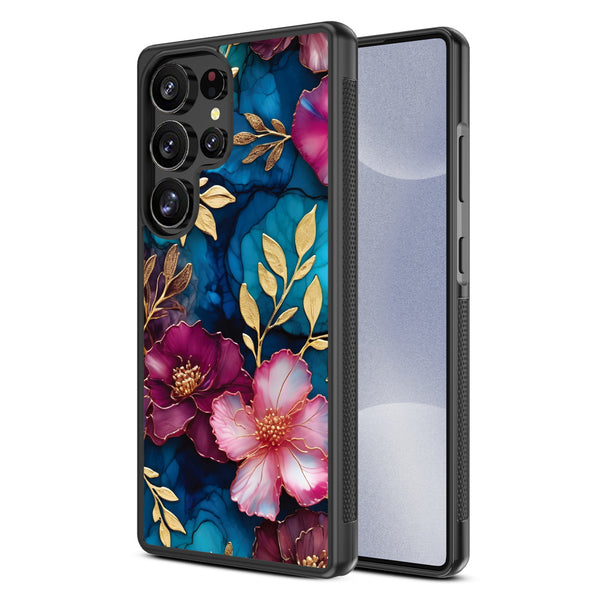 MyBat Design Lab Series Case for Samsung Galaxy S25 Ultra - Gilded Petals - MSS25UCSLESM188-2.jpg