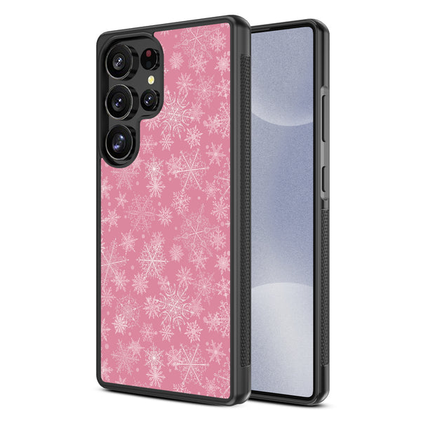 MyBat Design Lab Series Case for Samsung Galaxy S25 Ultra - Pink Snowflakes - MSS25UCSLESM282-2.jpg