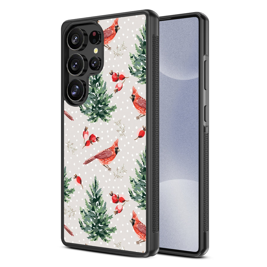 MyBat Design Lab Series Case for Samsung Galaxy S25 Ultra - Winter Cardinals - MSS25UCSLESM298-2.jpg