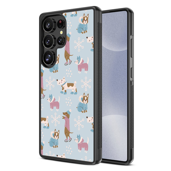 MyBat Design Lab Series Case for Samsung Galaxy S25 Ultra - Puppy Snow Play - MSS25UCSLESM299-2.jpg