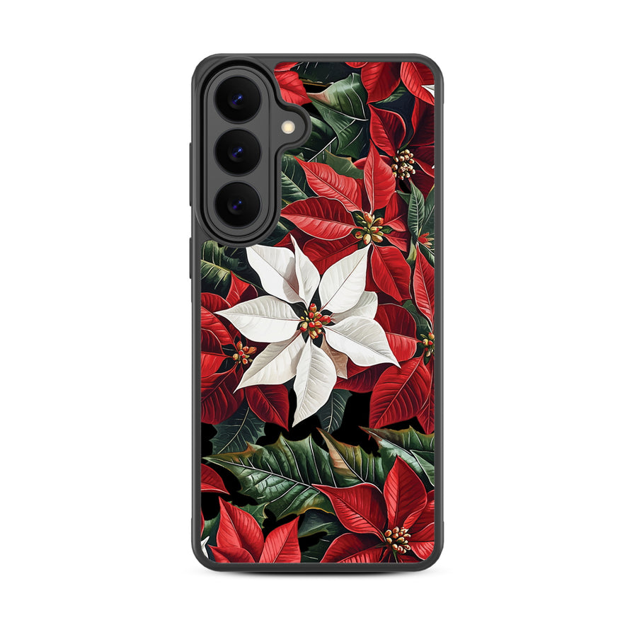 MyBat Design Lab Series Case for Samsung Galaxy S26 - Christmas Poinsettias - MSS26CSLESM301-3.jpg