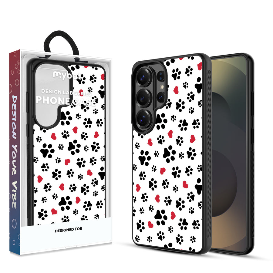 MyBat Design Lab Series Case for Samsung Galaxy S26 Ultra - Paw Prints and Hearts - MSS26UCSLESM001-1.jpg