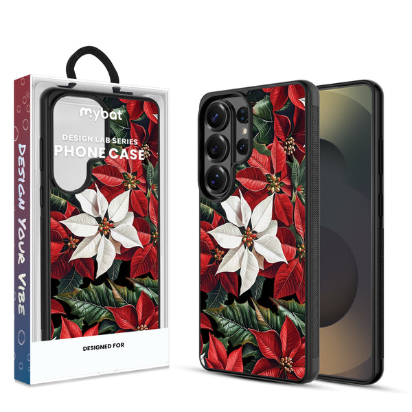 MyBat Design Lab Series Case for Samsung Galaxy S26 Ultra - Christmas Poinsettias - MSS26UCSLESM301-1.jpg