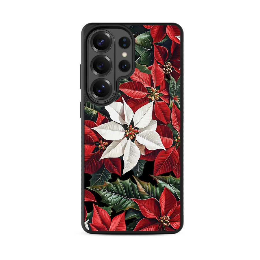 MyBat Design Lab Series Case for Samsung Galaxy S26 Ultra - Christmas Poinsettias - MSS26UCSLESM301-3.jpg
