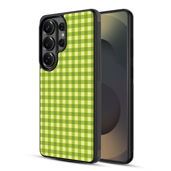 MyBat Design Lab Series Case for Samsung Galaxy S26 Ultra - Green Gingham - MSS26UCSLESM476-2.jpg