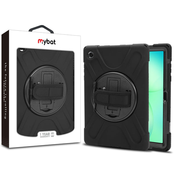 MyBat Rotatable Stand Protector Case (with Wristband) for Samsung Galaxy Tab A11+ 5G - Black / Black - MSTA11PCSRSSS001-1.jpg