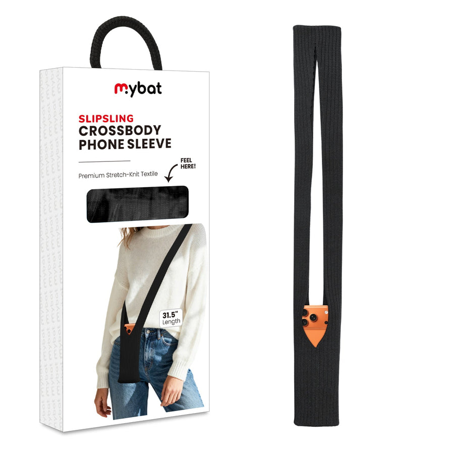 MyBat SlipSling Crossbody Phone Sleeve - Carbon Black