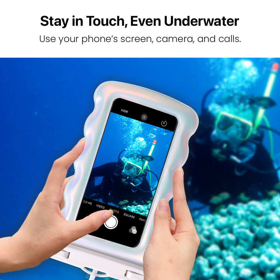 MyBat AquaLock MyBat AquaLock Wavy Floating Waterproof Pouch - White - MUNIWTPF082-7.JPG
